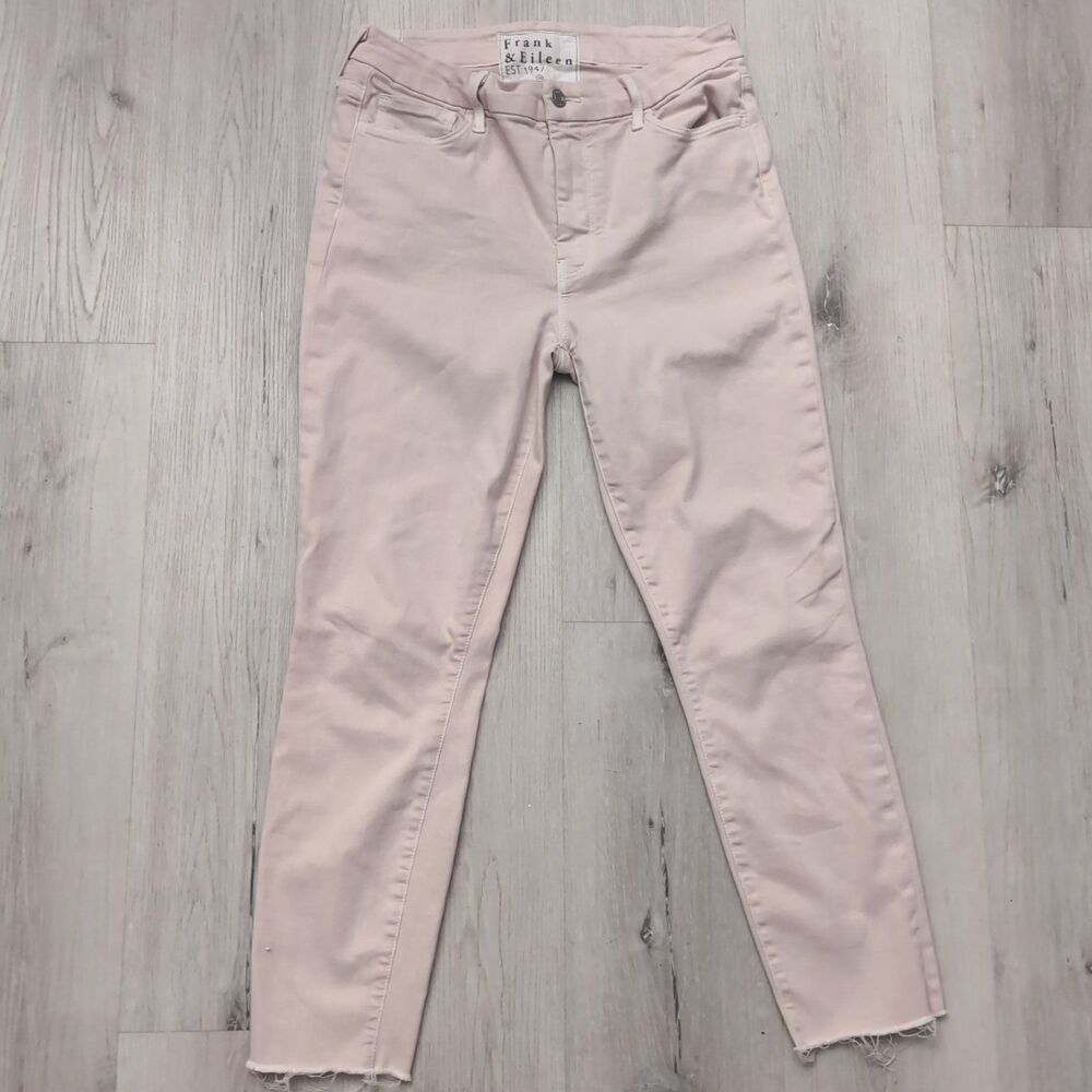 Frank & Eileen Sligo Vintage Rose Pants Women's Size 30 Performance Unhemmed